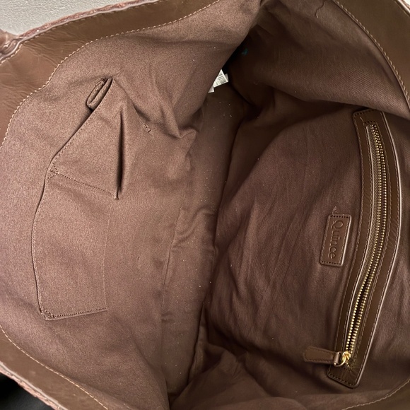Quince Italian Leather Handwoven Tote - Picture 8 of 10